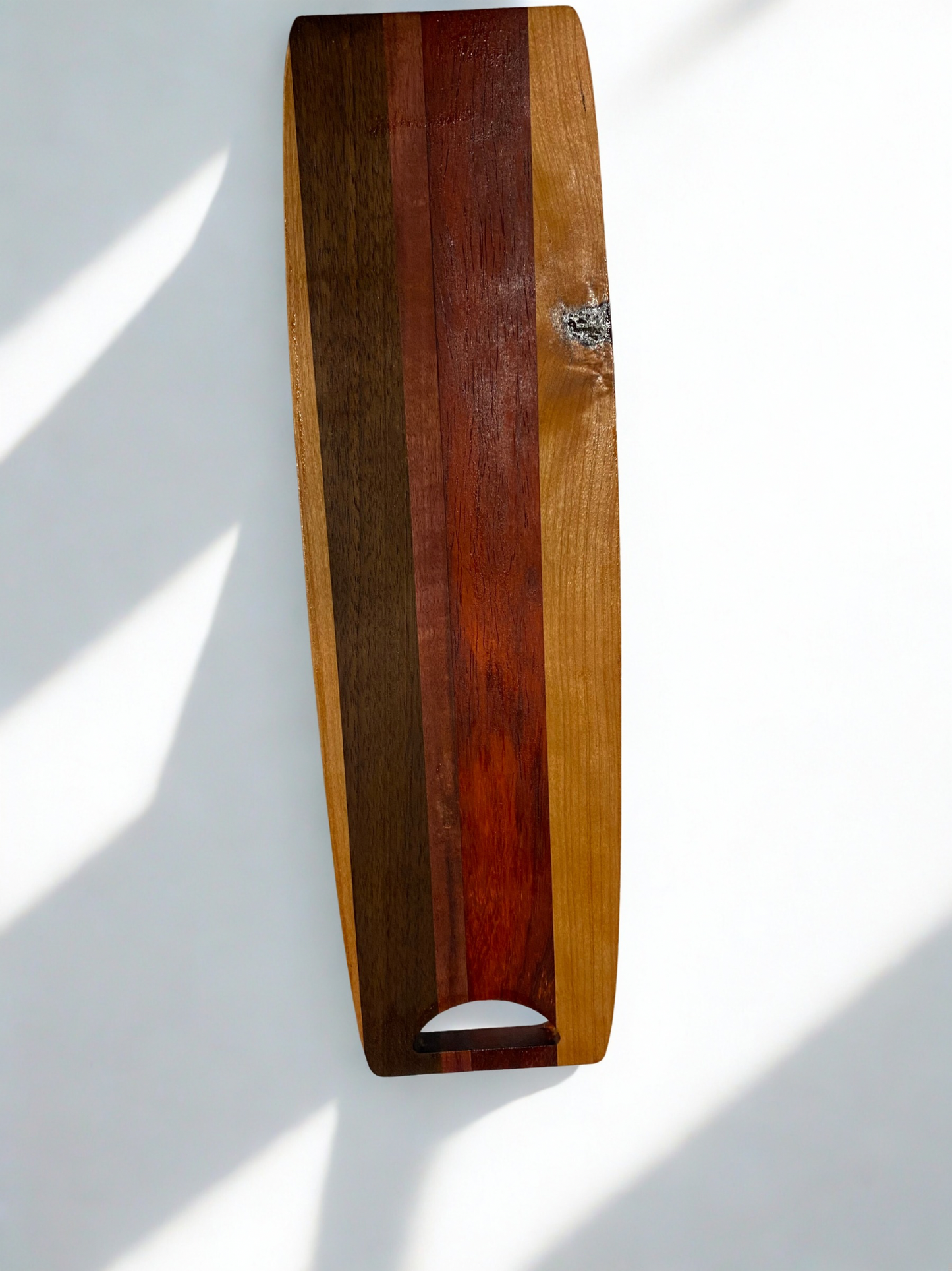 Long Tri-Handle Wooden Serving & Charcuterie Board