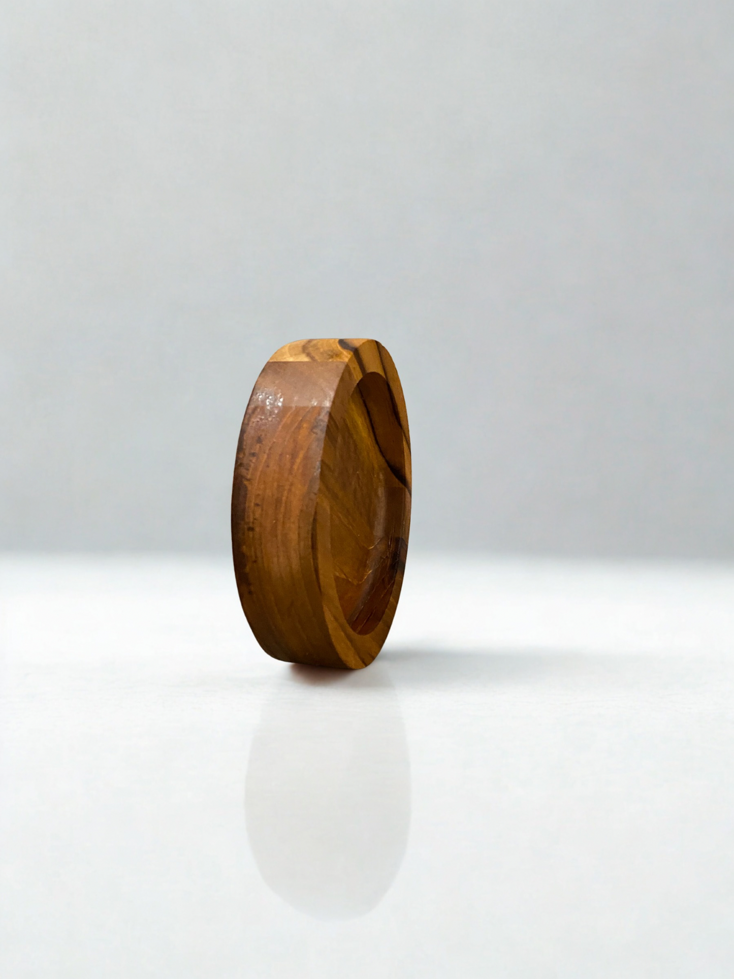 Handcrafted Round Wooden Ashtray