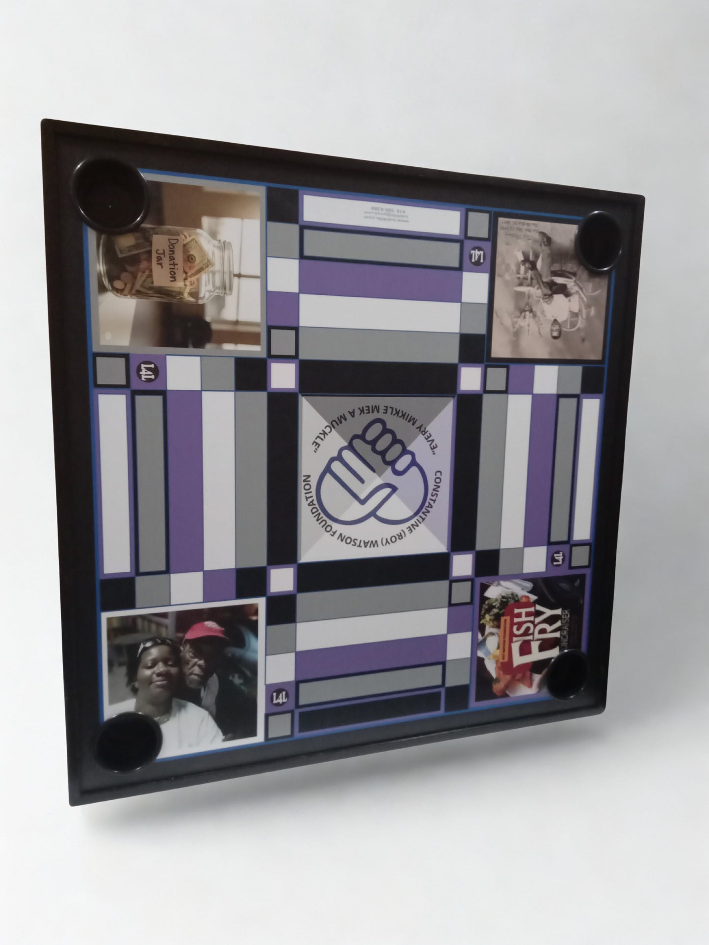 Foldable Dominoes Table – With Cup Holders (Optional Dominoes Available)