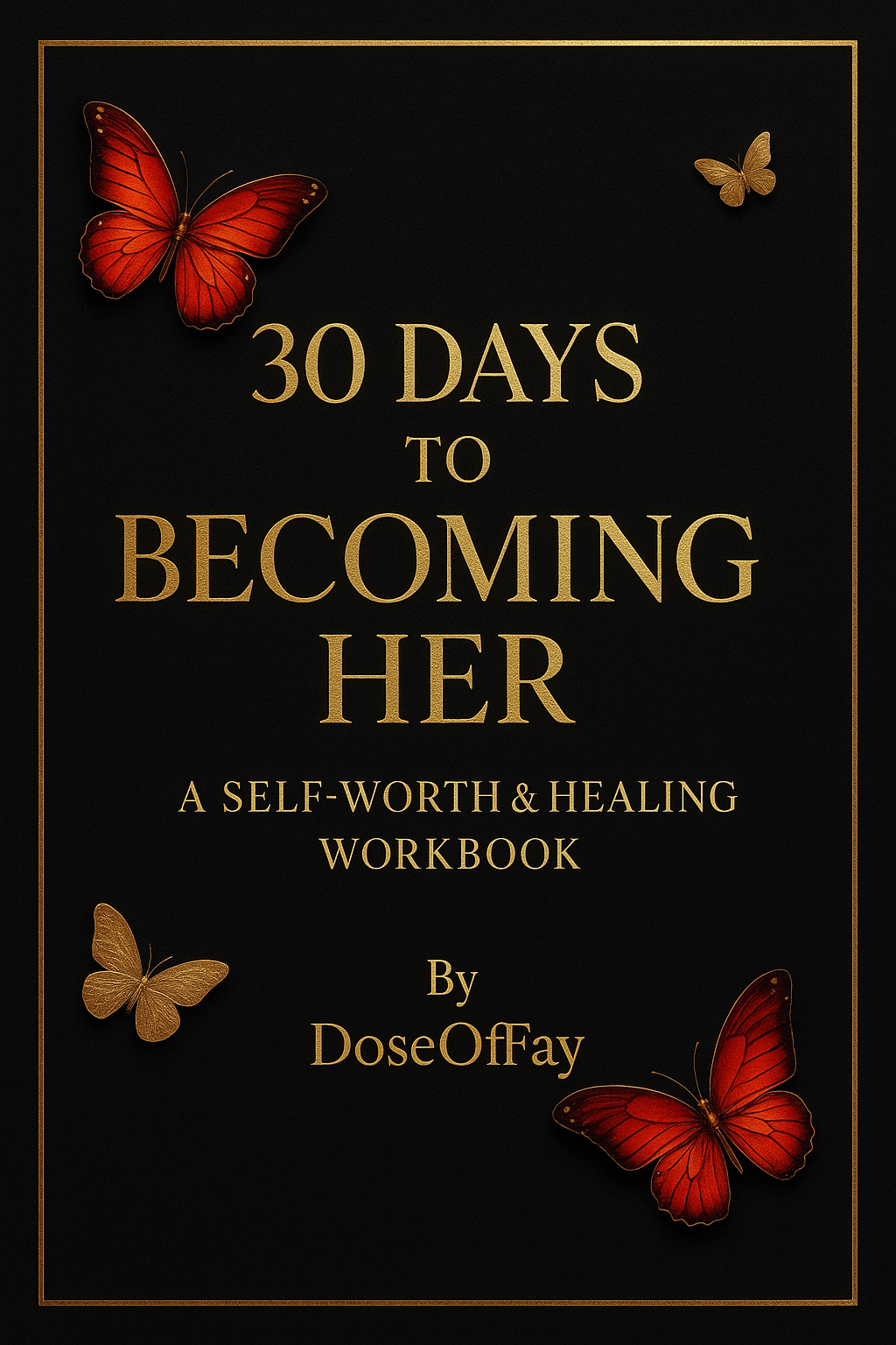 30 Days To Becoming Her — Guided Healing & Self-Worth Journal (Digital Download)