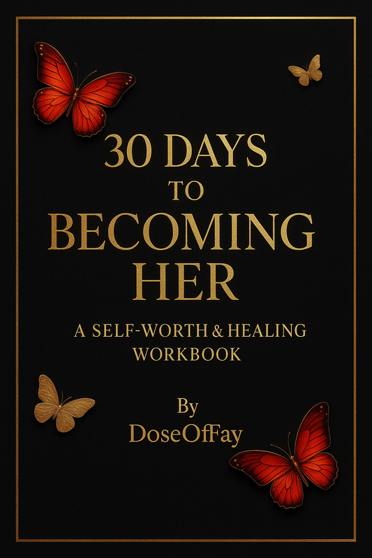 30 Days To Becoming Her — Guided Healing & Self-Worth Journal (Digital Download)