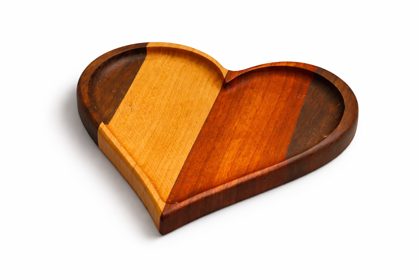 Heart-Shaped Wooden Tray