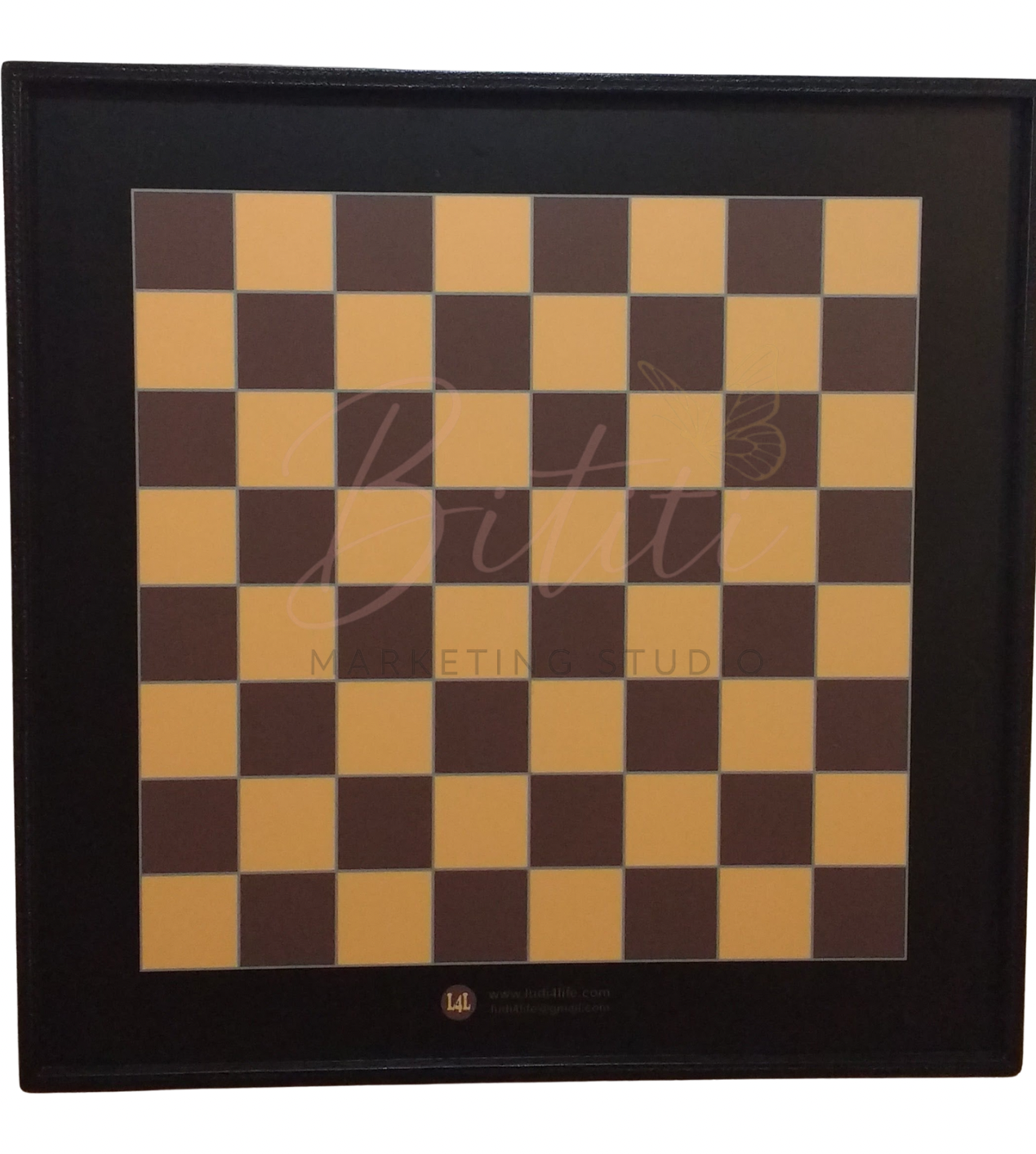 Tribal Black & White Ludi Board – Custom Art Edition