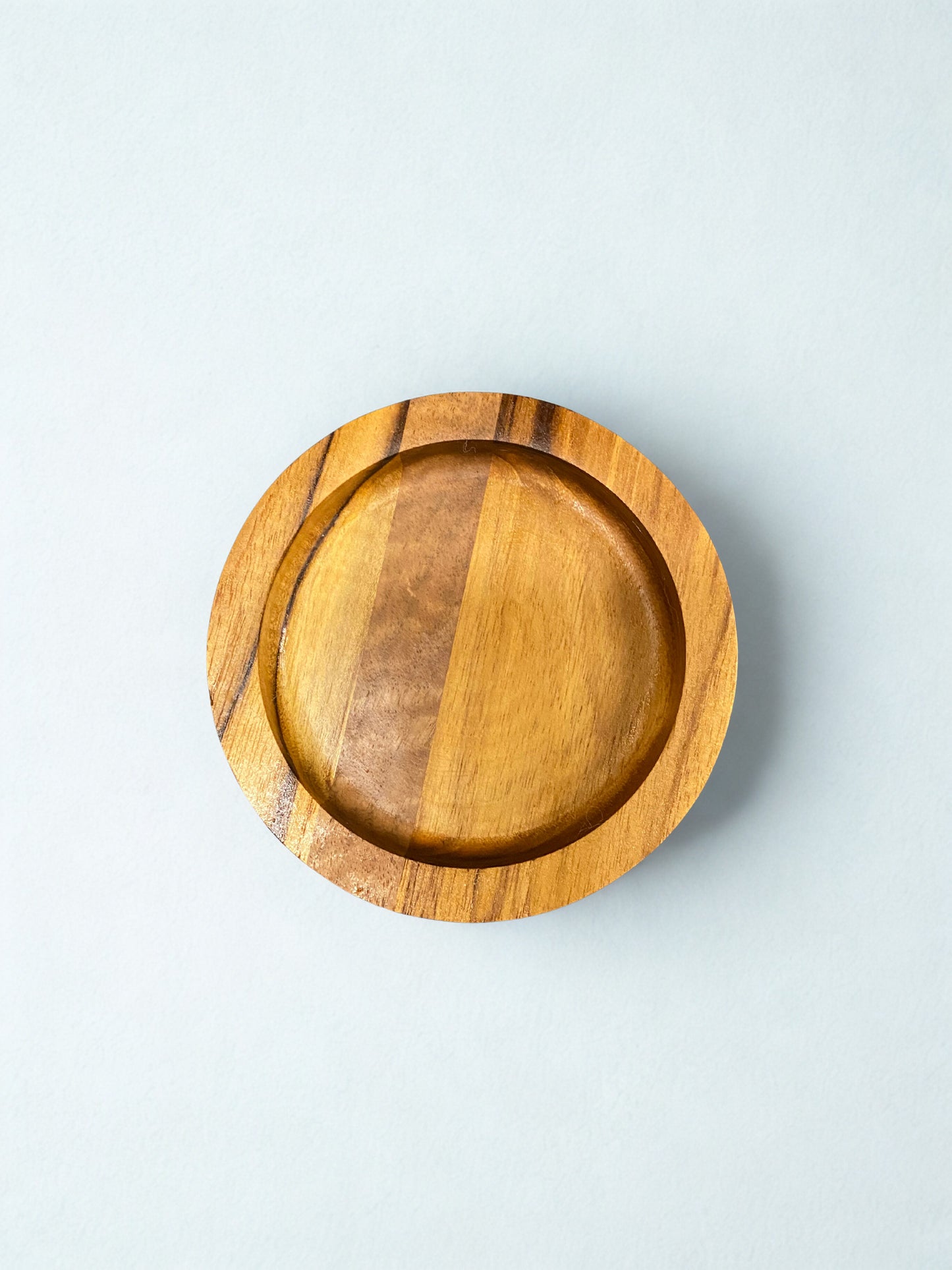Handcrafted Round Wooden Ashtray