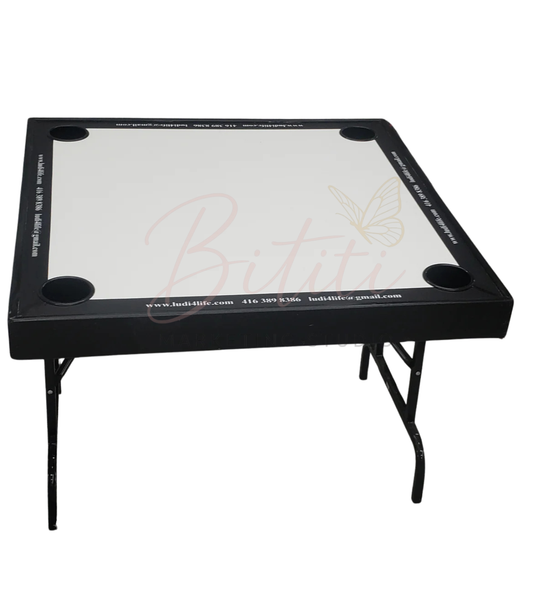 Foldable Dominoes Table – With Cup Holders (Optional Dominoes Available)
