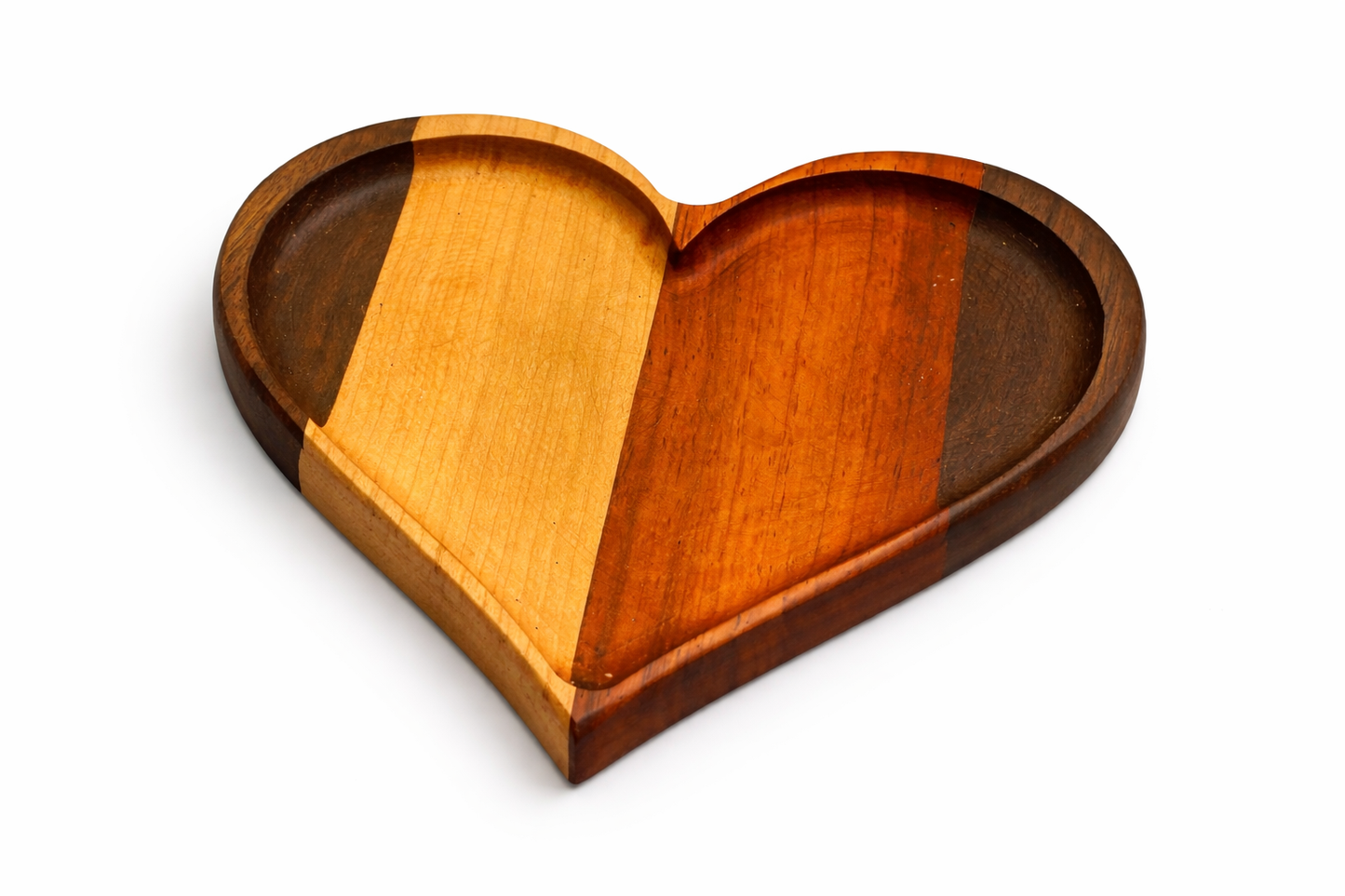 Heart-Shaped Wooden Tray