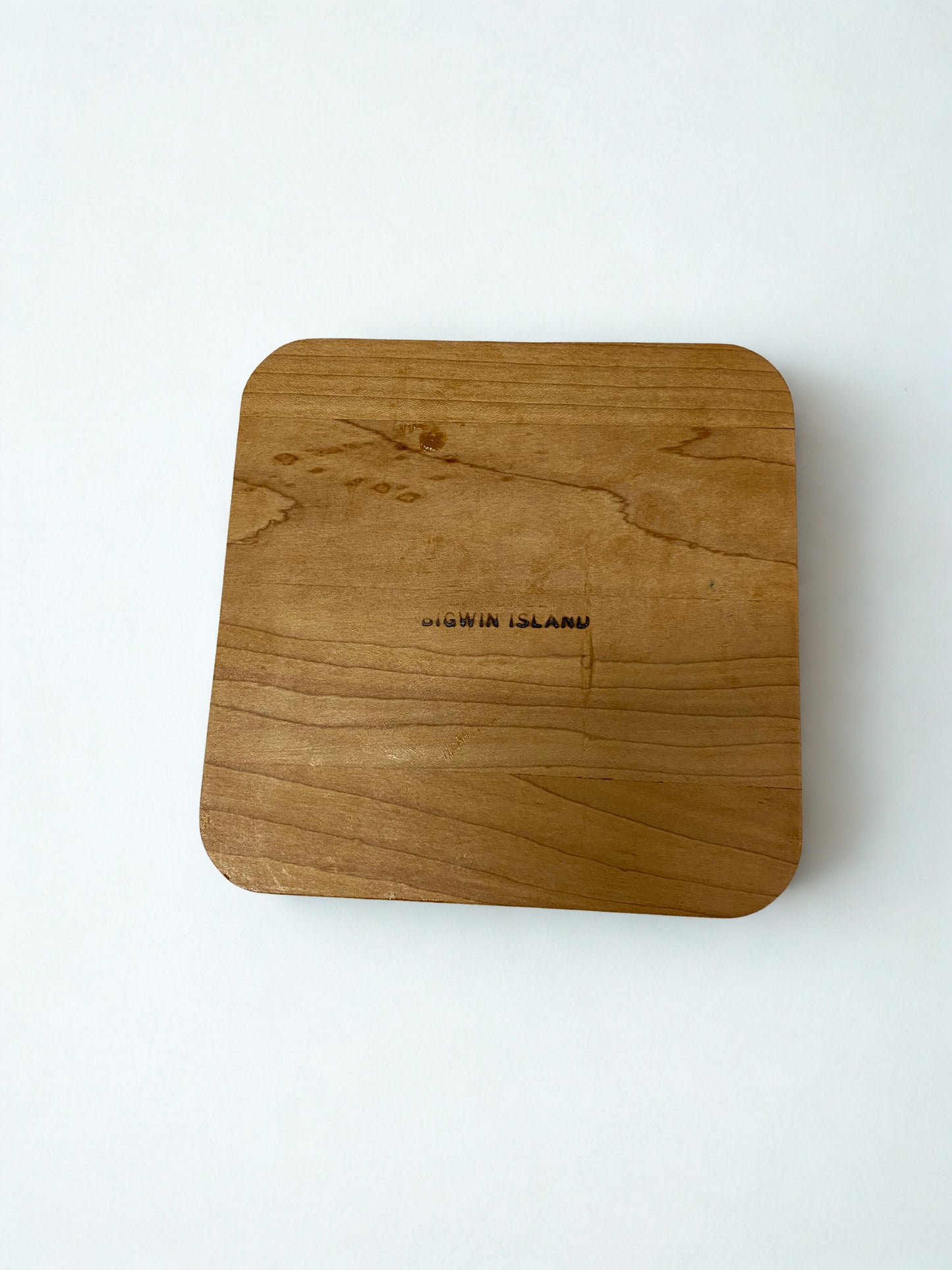 Square Hardwood Cigar Ashtray – Handcrafted Maple Wood
