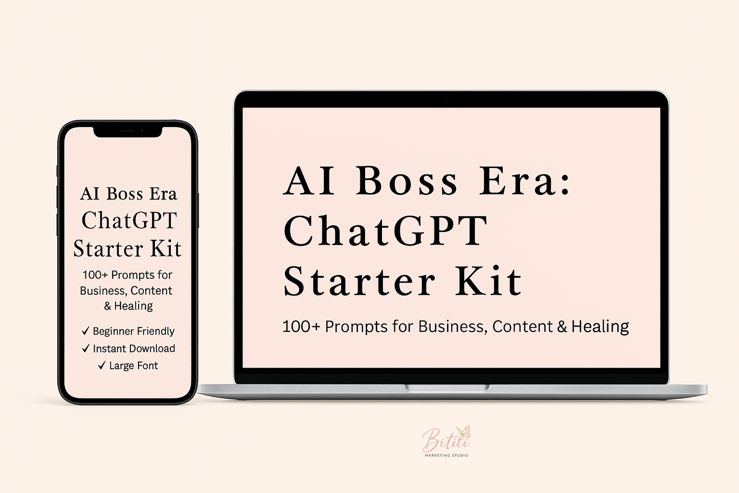 AI Boss Era: ChatGPT Starter Kit 100+ Prompts to Build Your Brand, Content & Healing Journey