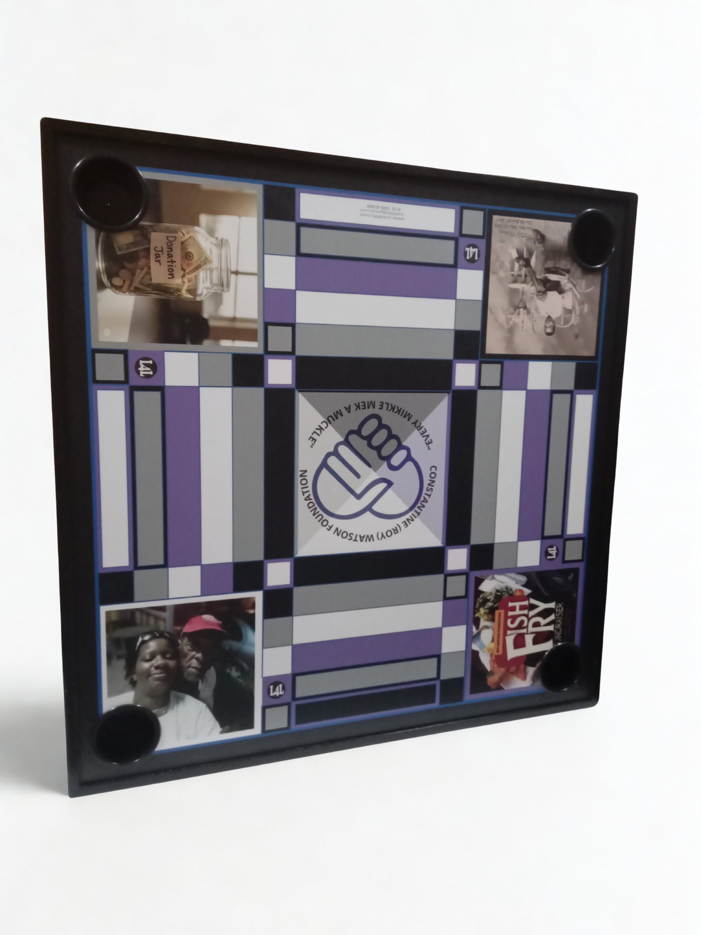 Foldable Dominoes Table – With Cup Holders (Optional Dominoes Available)