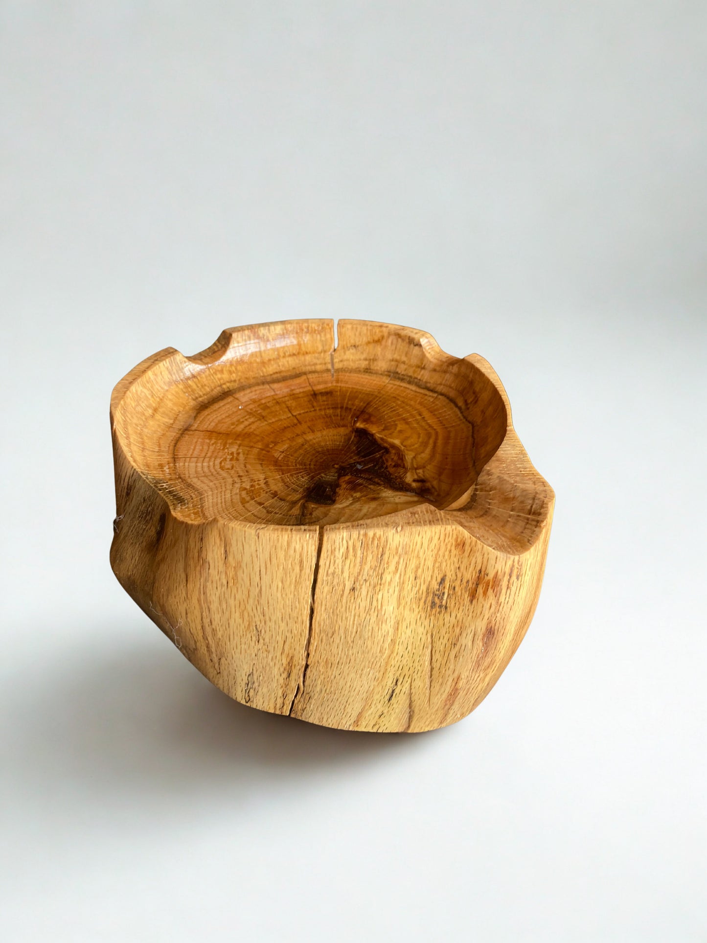 Handcrafted Round Wooden Ashtray