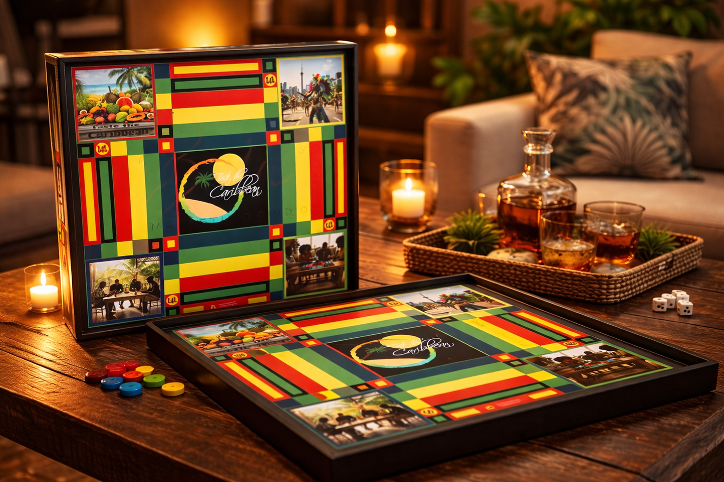 Taste of the Caribbean Ludi Board
